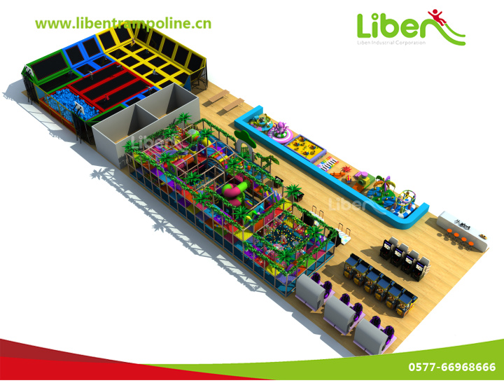 立本采用最嚴謹?shù)谋拇采a工藝，打造最安全的蹦床公園